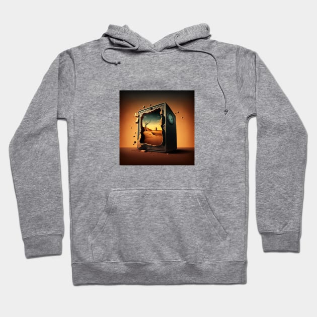 The Persistence of Memory by Salvador Dali illustration Hoodie by KOTYA